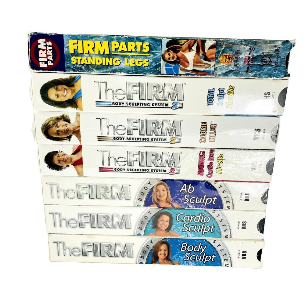 The Firm Fitness Aerobic Workout VHS Tapes Vintage u Lot 7